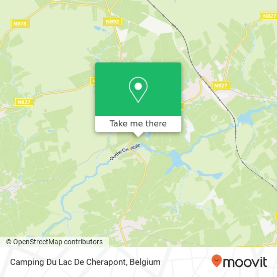 Camping Du Lac De Cherapont map