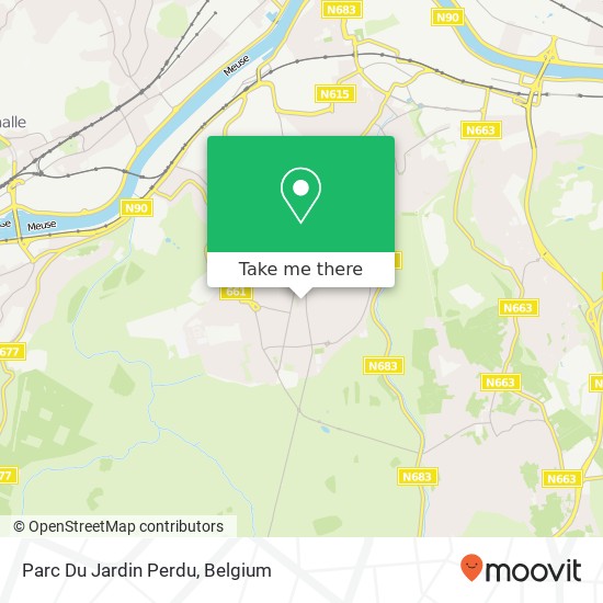 Parc Du Jardin Perdu map