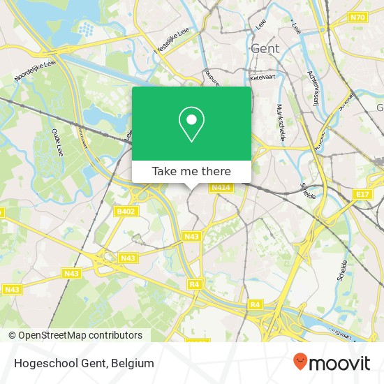 Hogeschool Gent map