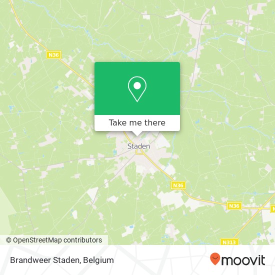 Brandweer Staden map