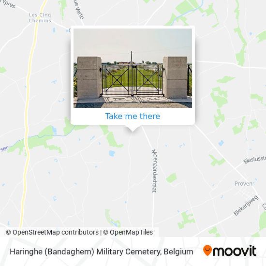 Haringhe (Bandaghem) Military Cemetery plan