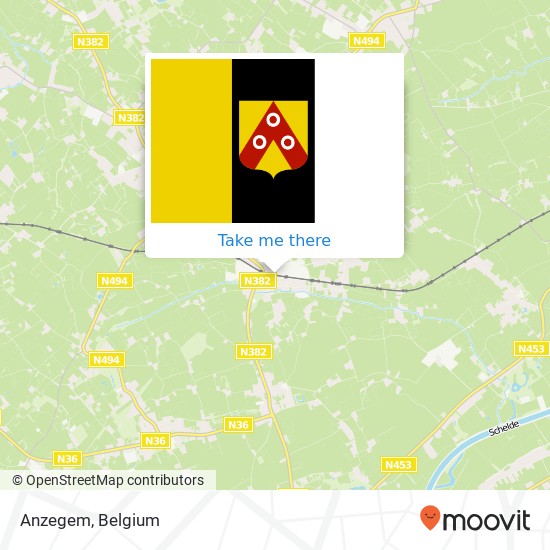 Anzegem map