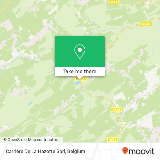 Carrière De La Hazotte Sprl map