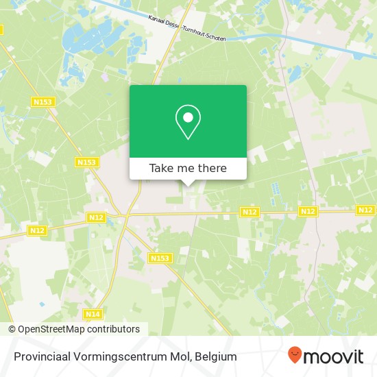 Provinciaal Vormingscentrum Mol map