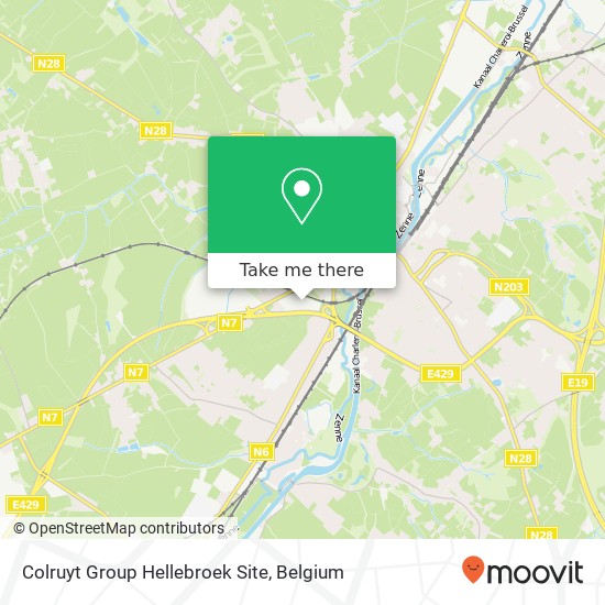 Colruyt Group Hellebroek Site map