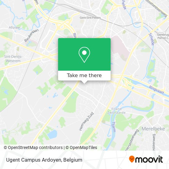 Ugent Campus Ardoyen map