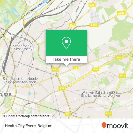 Health City Evere map