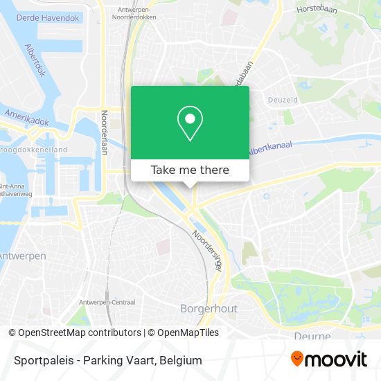 Sportpaleis - Parking Vaart map