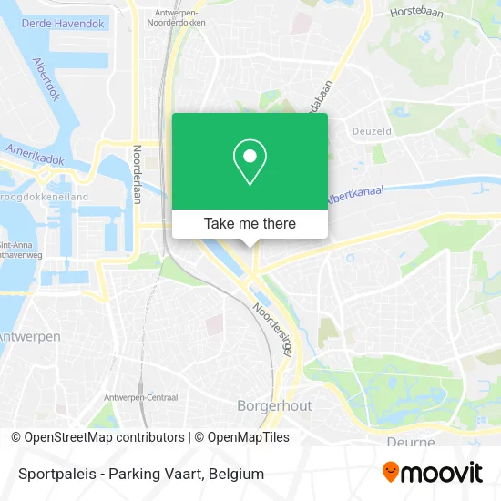 Sportpaleis - Parking Vaart map