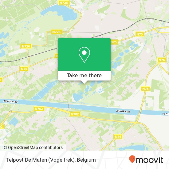 Telpost De Maten (Vogeltrek) map