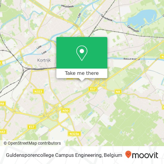 Guldensporencollege Campus Engineering map