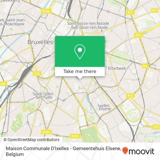 Maison Communale D'Ixelles - Gemeentehuis Elsene map