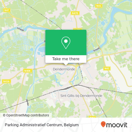 Parking Administratief Centrum map