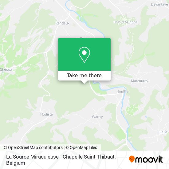 La Source Miraculeuse - Chapelle Saint-Thibaut map