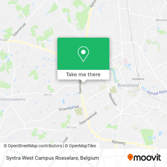 Syntra West Campus Roeselare map