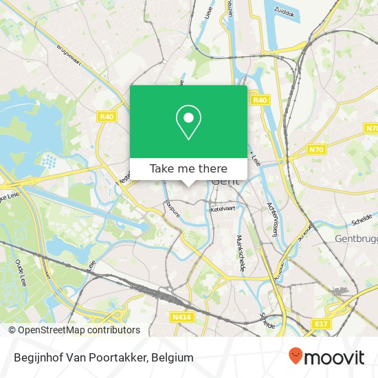 Begijnhof Van Poortakker map