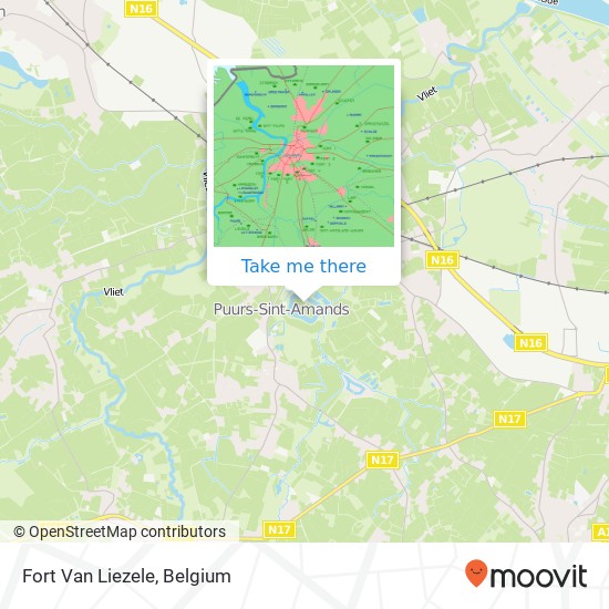 Fort Van Liezele map