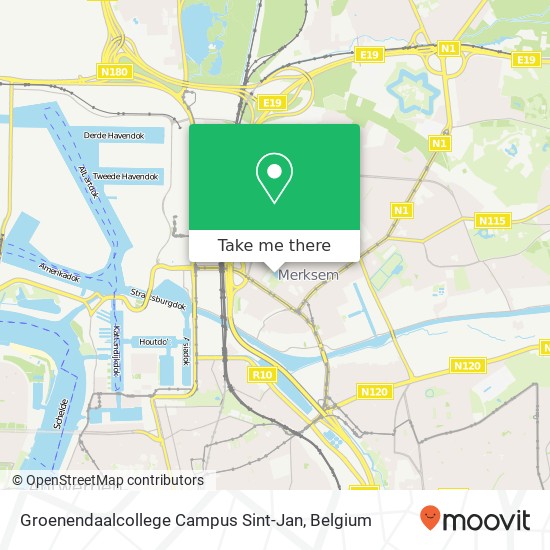 Groenendaalcollege Campus Sint-Jan map