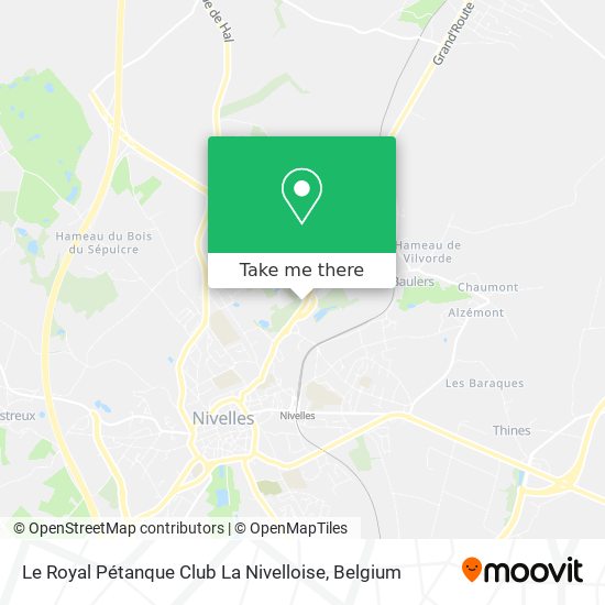 Le Royal Pétanque Club La Nivelloise map