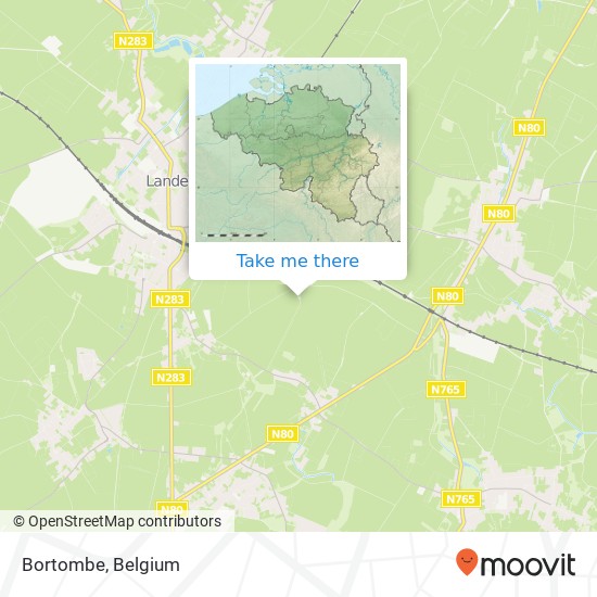 Bortombe map