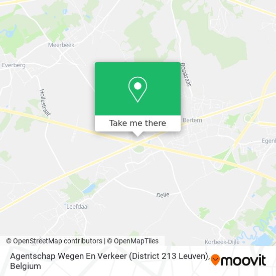 Agentschap Wegen En Verkeer (District 213 Leuven) map