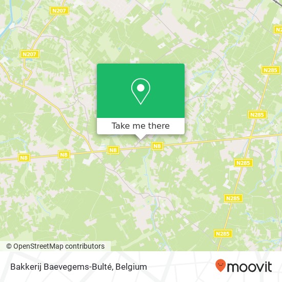 Bakkerij Baevegems-Bulté map