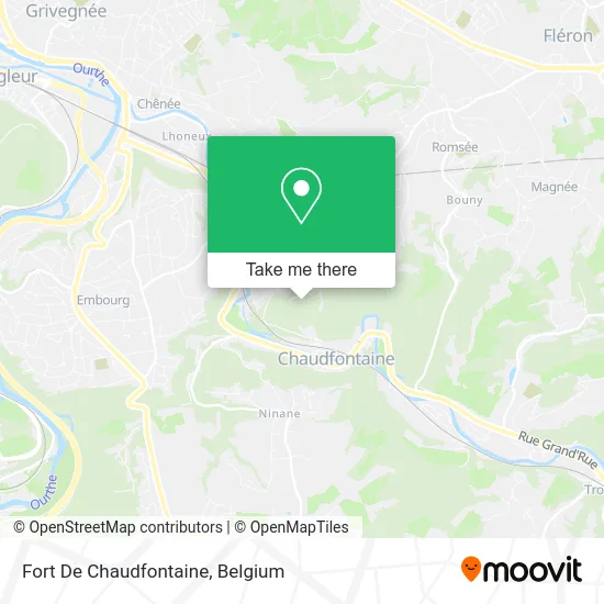 Fort of Chaudfontaine map