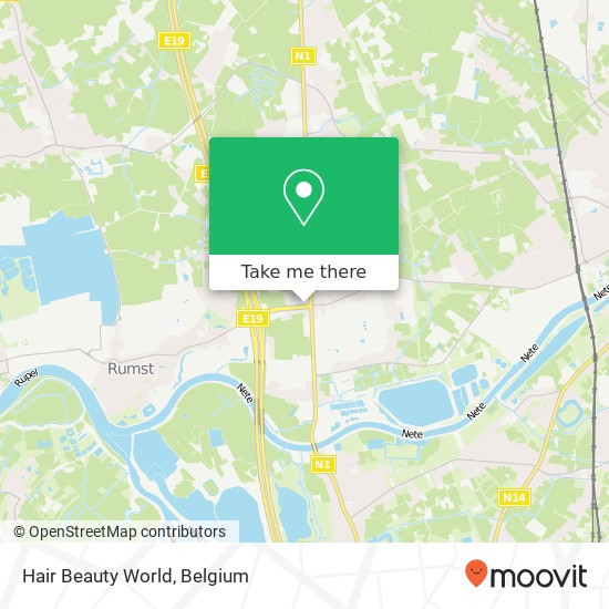 Hair Beauty World map