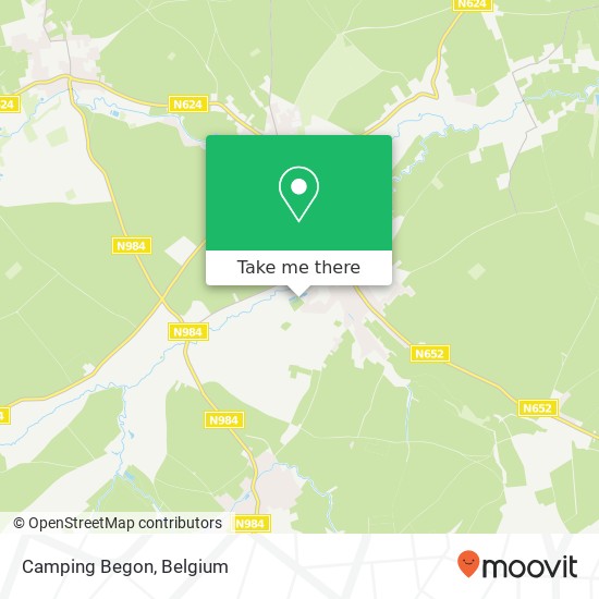 Camping Begon map