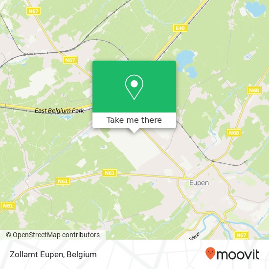 Zollamt Eupen map