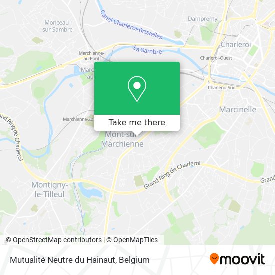 Mutualité Neutre du Hainaut map