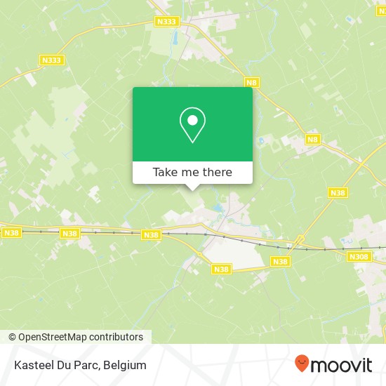 Kasteel Du Parc map