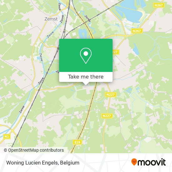 Woning Lucien Engels map