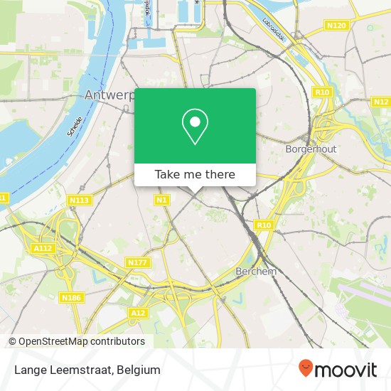 Lange Leemstraat map