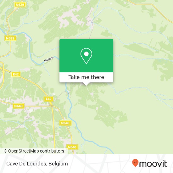 Cave De Lourdes map