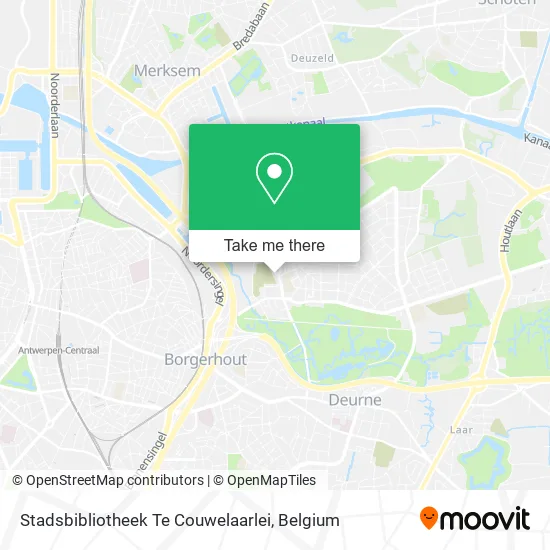 Stadsbibliotheek Te Couwelaarlei map