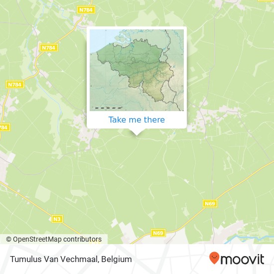 Tumulus Van Vechmaal map