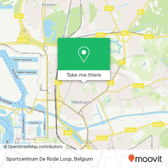 Sportcentrum De Rode Loop map