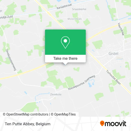 Ten Putte Abbey map