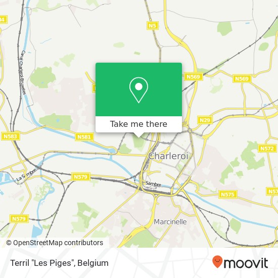 Terril "Les Piges" map