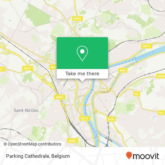 Parking Cathedrale map