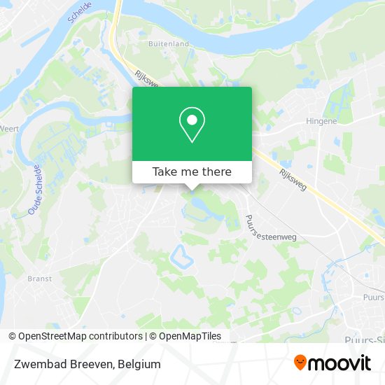 Zwembad Breeven map