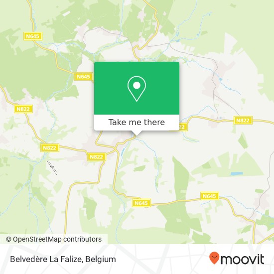 Belvedère La Falize map