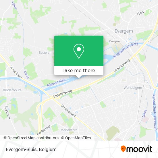 Evergem-Sluis map