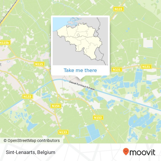 Sint-Lenaarts map