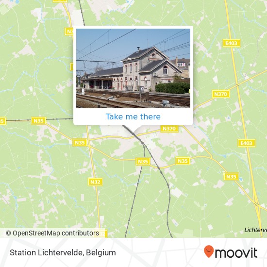 Station Lichtervelde map