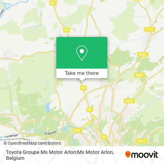 Toyota Groupe Ms Motor Arlon;Ms Motor Arlon map