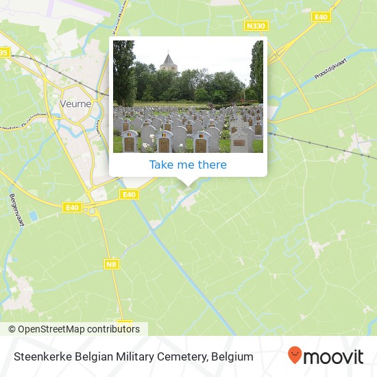 Steenkerke Belgian Military Cemetery plan