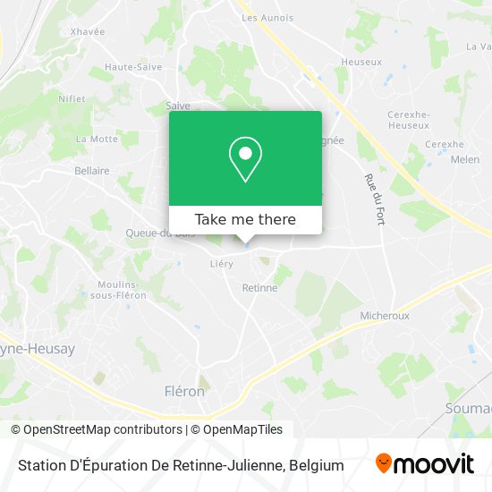 Station D'Épuration De Retinne-Julienne map