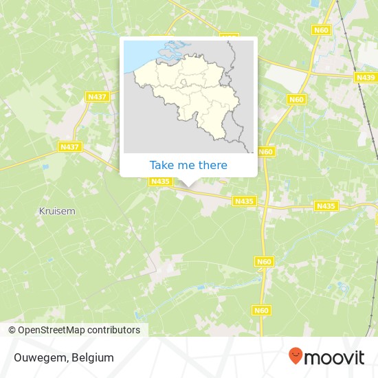 Ouwegem map